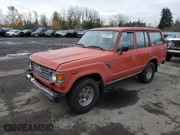 1984 Toyota Land Cruiser z VIN JT3FJ60G7E1114123, wystawiony jako Copart lot #82696534 z przebiegiem 217 999 mil mil oraz Czysty tytuł • Clean title. Historia ofert i sprzedaży dostępna na DreamBid. Obrazek 1.