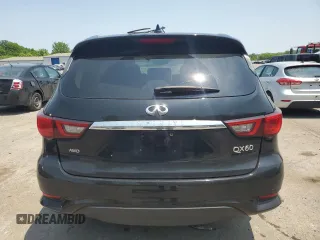 2020 Infiniti QX60 Pure with VIN 5N1DL0MM7LC518210, listed as a Copart auction lot 59403765 with 55,171 mi miles and Salvage title. Bid and sale history available at DreamBid. Image 6.