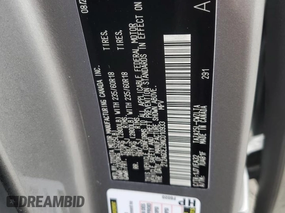 2022 Lexus NX with VIN 2T2AGCEZ9NC010933, listed as a Copart auction lot 72861934 with 19,190 mi miles and Salvage Title. Bid and sale history available at carsss.com. Image 15.