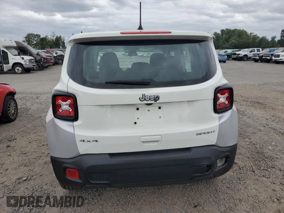 2022 Jeep Renegade Sport with VIN ZACNJDA1XNPN52105, listed as a Copart auction lot 61099065 with 1,184 mi miles and Clean title. Bid and sale history available at DreamBid. Image 6.