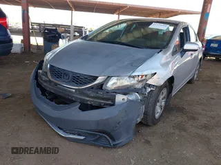 2014 Honda Civic Sedan LX with VIN 19XFB2F55EE007060, listed as a IAAI auction lot 41979694 with 148,324 mi miles. Bid and sale history available at carsss.com. Image 2.