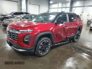 2025 Chevrolet Equinox AWD LT with VIN 3GNAXPEG9SL298673, listed as a Copart auction lot 58717045 with 392 mi miles and Salvage title. Bid and sale history available at DreamBid. Image 1.