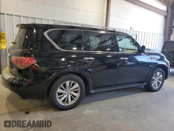 2017 Infiniti QX80 with VIN JN8AZ2NF7H9642780, listed as a Copart auction lot 69641934 with 183,704 mi miles and Salvage Title. Bid and sale history available at carsss.com. Image 3.