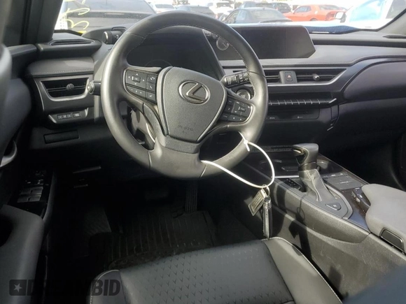 2022 Lexus UX 200 with VIN JTHX3JBH0N2049742, listed as a Copart auction lot 43215465 with 18,728 mi miles and Salvage title. Bid and sale history available at DreamBid. Image 8.