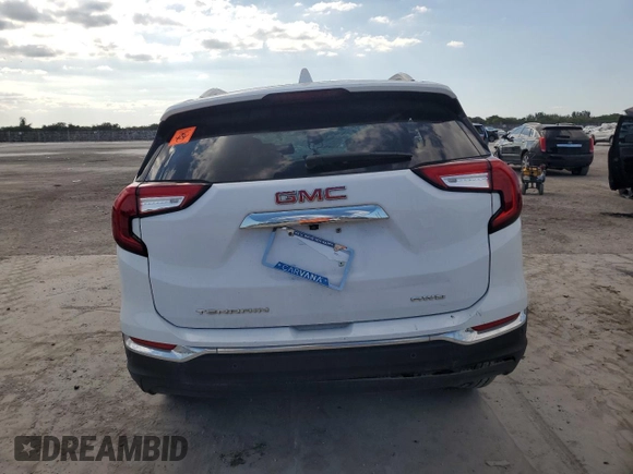 2023 GMC Terrain SLT with VIN 3GKALVEGXPL172228, listed as a Copart auction lot 46602035 with Not provided miles and Salvage title. Bid and sale history available at DreamBid. Image 6.