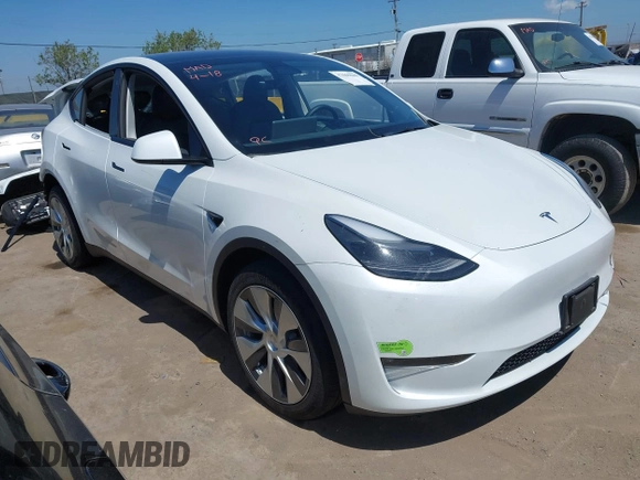 2023 Tesla Model Y Long Range with VIN 7SAYGDEE1PF660444, listed as a IAAI auction lot 42065046 with 23,601 mi miles and . Bid and sale history available at DreamBid. Image 1.