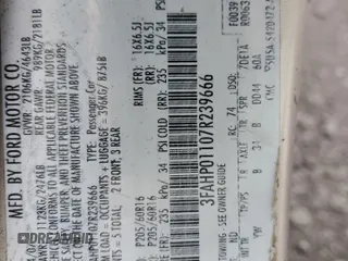 2007 Ford Fusion SE with VIN 3FAHP01107R239666, listed as a Copart auction lot 88331265 with 264,083 mi miles and Salvage Title. Bid and sale history available at carsss.com. Image 14.