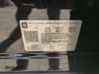 2020 Chevrolet Blazer Premier with VIN 3GNKBFRS1LS575805, listed as a Copart auction lot 49648205 with 81,478 mi miles and Non repairable. Bid and sale history available at DreamBid. Image 13.