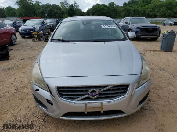 2012 Volvo S60 T5 with VIN YV1622FS9C2142052, listed as a Copart auction lot 53752045 with 150,873 mi miles and Clean Title. Bid and sale history available at carsss.com. Image 5.