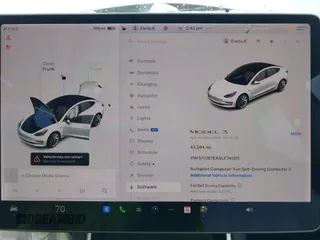 2020 Tesla Model 3 Standard Range Plus with VIN 5YJ3E1EA0LF741311, listed as a IAAI auction lot 41581931 with 43,284 mi miles. Bid and sale history available at carsss.com. Image 7.