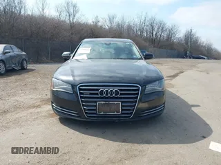 2012 Audi A8 L with VIN WAURVAFD7CN004673, listed as a IAAI auction lot 41768222 with 108,982 mi miles. Bid and sale history available at carsss.com. Image 13.