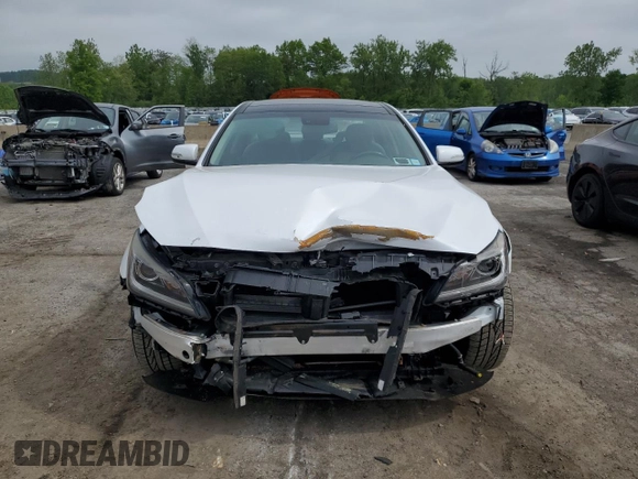 2016 Hyundai Genesis 3.8L z VIN KMHGN4JE9GU142234, wystawiony jako Copart lot #55795145 z przebiegiem 56 791 mil mil oraz Szkoda całkowita • Salvage title. Historia ofert i sprzedaży dostępna na DreamBid. Obrazek 5.