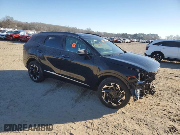 2024 Kia Sportage SX-Prestige with VIN 5XYK53DF9RG220075, listed as a Copart auction lot 42243075 with 3,193 mi miles and Salvage Title. Bid and sale history available at carsss.com. Image 4.
