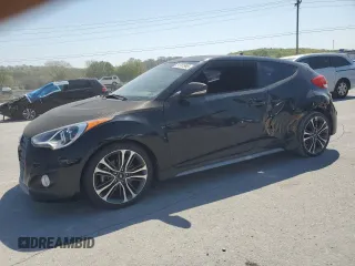 2016 Hyundai Veloster Turbo z VIN KMHTC6AE7GU266406, wystawiony jako Copart lot #51761995 z przebiegiem 84 781 mil mil oraz Szkoda całkowita • Salvage title. Historia ofert i sprzedaży dostępna na DreamBid. Obrazek 1.