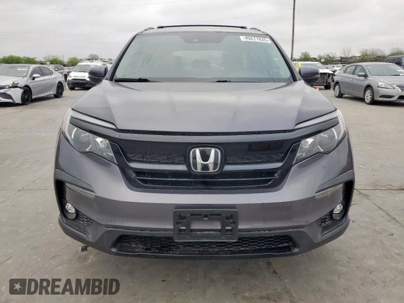 2021 Honda Pilot Special Edition with VIN 5FNYF5H25MB047648, listed as a Copart auction lot 49477835 with 31,900 mi miles and Salvage Title. Bid and sale history available at DreamBid. Image 5.