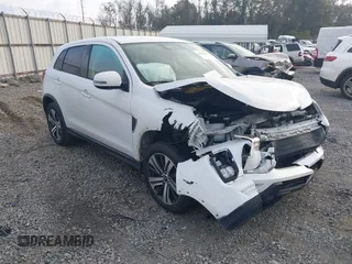 2021 Mitsubishi Outlander Sport ES with VIN JA4ARUAU5MU019400, listed as a IAAI auction lot 40968228 with 85,776 mi miles. Bid and sale history available at carsss.com. Image 1.