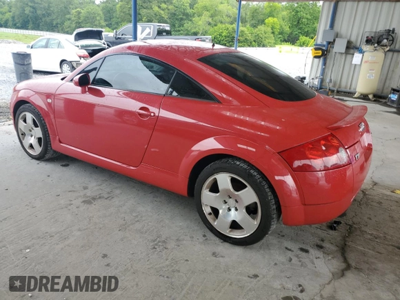 2001 Audi TT with VIN TRUWT28N311007832, listed as a Copart auction lot 60604895 with 147,615 mi miles and Salvage title. Bid and sale history available at DreamBid. Image 2.