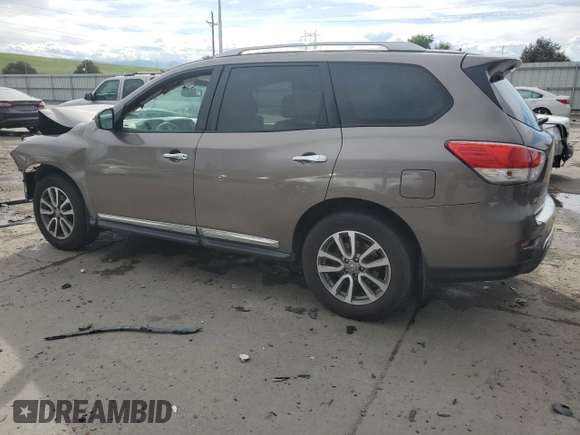 2014 Nissan Pathfinder S with VIN 5N1AR2MMXEC625185, listed as a Copart auction lot 60523805 with Not provided miles and Salvage title. Bid and sale history available at DreamBid. Image 2.