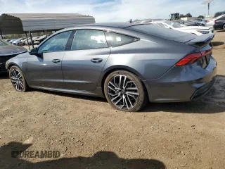 2024 Audi A7 Prestige with VIN WAUV2BF23RN005405, listed as a Copart auction lot 75231964 with 4,673 mi miles and Salvage Title. Bid and sale history available at carsss.com. Image 2.