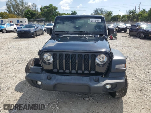 2019 Jeep Wrangler Unlimited Sport S with VIN 1C4HJXDG2KW570078, listed as a Copart auction lot 51119485 with 65,860 mi miles and Salvage title. Bid and sale history available at DreamBid. Image 5.