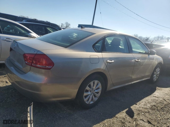 2015 Volkswagen Passat 1.8T Limited Edition with VIN 1VWAS7A37FC015776, listed as a Copart auction lot 44699105 with 65,029 mi miles and Salvage Title. Bid and sale history available at carsss.com. Image 3.