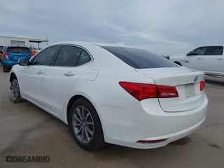 2018 Acura TLX with VIN 19UUB1F37JA004207, listed as a IAAI auction lot 41702092 with 116,046 mi miles. Bid and sale history available at carsss.com. Image 3.