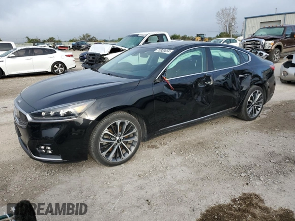 2019 Kia Cadenza Technology with VIN KNALC4J10K5159526, listed as a Copart auction lot 72820654 with 104,671 mi miles and Salvage Title. Bid and sale history available at carsss.com. Image 1.