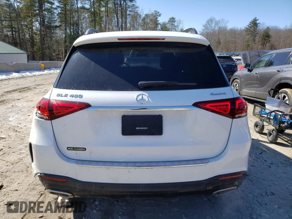 2020 Mercedes-Benz GLE 450 with VIN 4JGFB5KB1LA135630, listed as a Copart auction lot 47074585 with 89,036 mi miles and Salvage title. Bid and sale history available at DreamBid. Image 6.