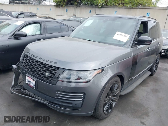 2019 Land Rover Range Rover HSE with VIN SALGS2SV9KA521124, listed as a IAAI auction lot 42429756 with 65,788 mi miles and . Bid and sale history available at DreamBid. Image 23.