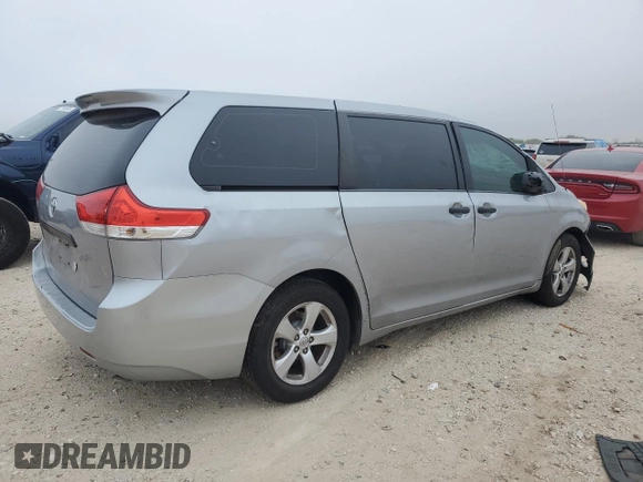 2013 Toyota Sienna L with VIN 5TDZK3DC5DS369785, listed as a Copart auction lot 79842584 with 178,788 mi miles and Salvage Title. Bid and sale history available at carsss.com. Image 3.