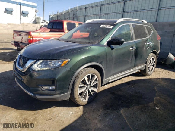 2020 Nissan Rogue S with VIN 5N1AT2MT7LC701287, listed as a Copart auction lot 43506585 with 88,169 mi miles and Salvage Title. Bid and sale history available at carsss.com. Image 1.