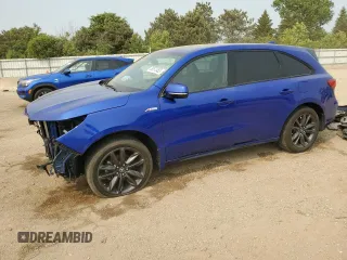 2020 Acura MDX Technology with VIN 5J8YD4H04LL027550, listed as a Copart auction lot 58573455 with 45,007 mi miles and Salvage title. Bid and sale history available at DreamBid. Image 1.