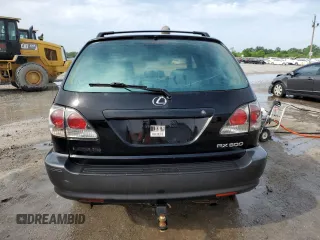 2002 Lexus RX 300 with VIN JTJGF10U320122115, listed as a Copart auction lot 53719235 with 252,955 mi miles and Salvage Title. Bid and sale history available at DreamBid. Image 6.