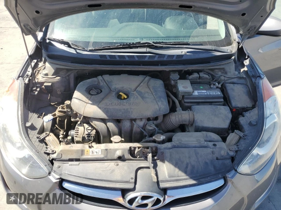 2013 Hyundai Elantra GLS z VIN 5NPDH4AE2DH408598, wystawiony jako Copart lot #56076665 z przebiegiem 136 305 mil mil oraz Szkoda całkowita • Salvage title. Historia ofert i sprzedaży dostępna na DreamBid. Obrazek 11.