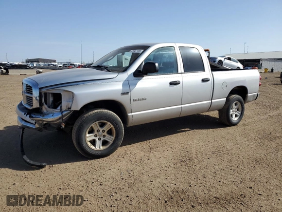 2008 Dodge 1500 ST with VIN 1D7HU18248J226766, listed as a Copart auction lot 52547185 with 172,532 mi miles and Salvage Title. Bid and sale history available at DreamBid. Image 1.