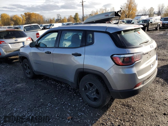 2017 Jeep Compass Sport with VIN 3C4NJCAB6HT647621, listed as a Copart auction lot 80497284 with 96,086 mi miles and Salvage Title. Bid and sale history available at carsss.com. Image 2.