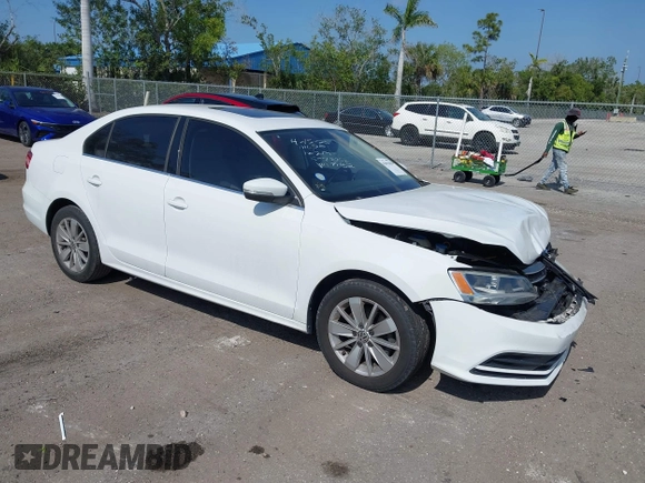 2015 Volkswagen Jetta SE с VIN 3VWD17AJXFM327152, выставлен на аукционе IAAI как лот 42055458 с пробегом 69 412 миль миль и . История ставок и продаж доступна на DreamBid. Изображение 1.