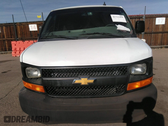 2020 Chevrolet Express Cargo Van with VIN 1GCWGBFP6L1146097, listed as a IAAI auction lot 41711459 with 68,793 mi miles. Bid and sale history available at carsss.com. Image 12.