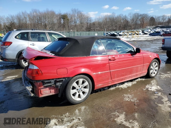 2006 BMW 3 Series 325Ci with VIN WBABW33466PG99531, listed as a Copart auction lot 44598935 with 127,505 mi miles and Salvage Title. Bid and sale history available at carsss.com. Image 3.
