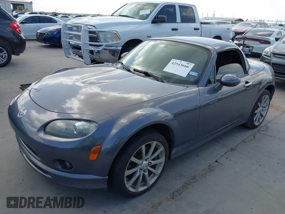 2008 Mazda MX-5 Miata Touring with VIN JM1NC26F580156079, listed as a IAAI auction lot 42543666 with 131,557 mi miles and . Bid and sale history available at DreamBid. Image 17.