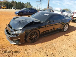 2018 Ford Mustang EcoBoost with VIN 1FA6P8TH6J5153854, listed as a Copart auction lot 49297695 with 74,670 mi miles and Salvage Title. Bid and sale history available at carsss.com. Image 1.
