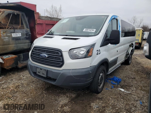 2018 Ford Transit Passenger XL z VIN 1FBZX2YM3JKA35423, wystawiony jako Copart lot #80974234 z przebiegiem Nie podano mil oraz Szkoda całkowita • Salvage title. Historia ofert i sprzedaży dostępna na DreamBid. Obrazek 1.