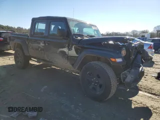 2023 Jeep Gladiator Sport z VIN 1C6HJTAG1PL560543, wystawiony jako Copart lot #43219155 z przebiegiem 19 999 mil mil oraz Szkoda całkowita • Salvage title. Historia ofert i sprzedaży dostępna na DreamBid. Obrazek 4.