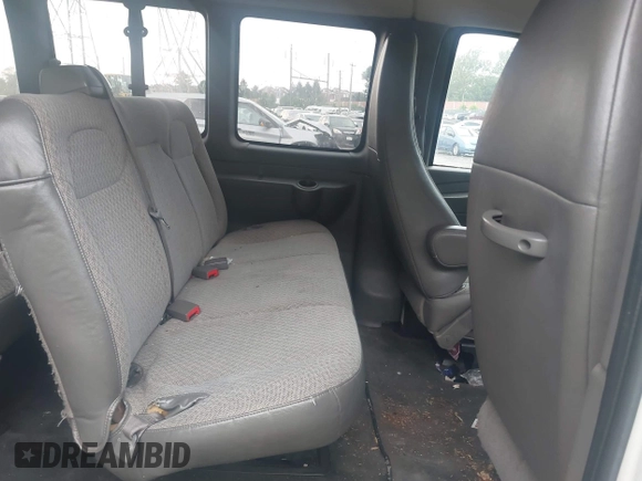2011 Chevrolet Express Passenger 1LT with VIN 1GAZG1FG3B1143835, listed as a IAAI auction lot 42649421 with 162,129 mi miles and . Bid and sale history available at DreamBid. Image 8.