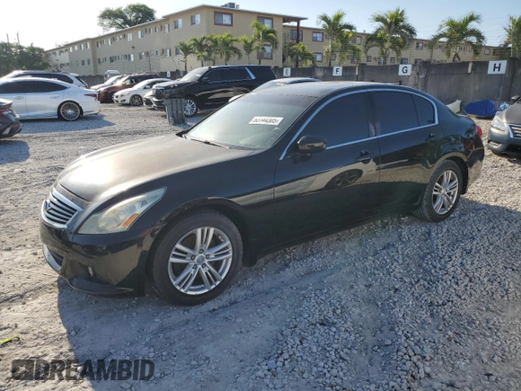 2012 Infiniti G25 Sedan Journey with VIN JN1DV6AP6CM810735, listed as a Copart auction lot 53144305 with 143,993 mi miles and Clean Title. Bid and sale history available at carsss.com. Image 1.