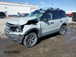 2024 Ford Bronco Sport Badlands z VIN 3FMCR9D9XRRE36251, wystawiony jako Copart lot #49456675 z przebiegiem 20 081 mil mil oraz Szkoda całkowita • Salvage title. Historia ofert i sprzedaży dostępna na DreamBid. Obrazek 1.