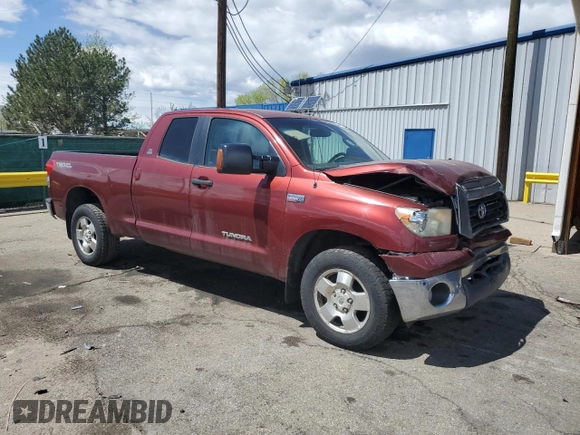 2008 Toyota Tundra with VIN 5TFBV54138X039226, listed as a Copart auction lot 54946555 with 119,825 mi miles and Salvage title. Bid and sale history available at DreamBid. Image 4.