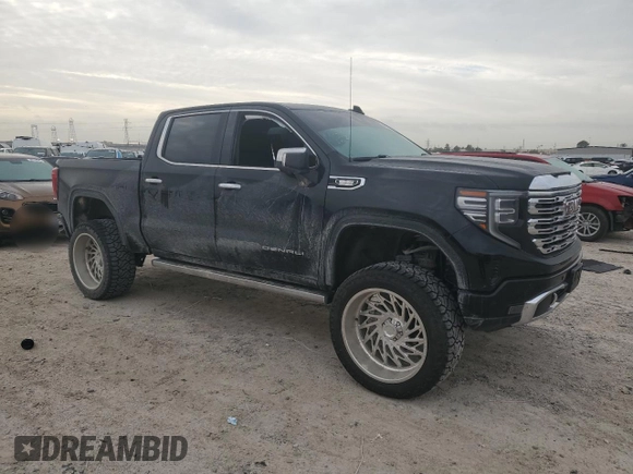 2022 GMC Sierra 1500 with VIN 3GTUUGET6NG639875, listed as a Copart auction lot 48213175 with 75,535 mi miles and Salvage Title. Bid and sale history available at DreamBid. Image 4.