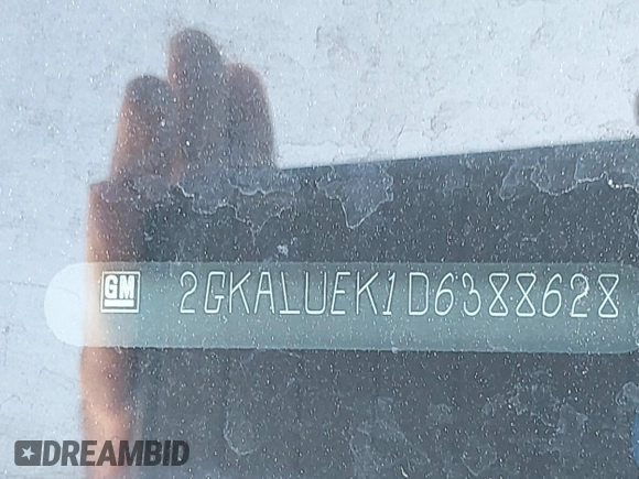 2013 GMC Terrain SLT with VIN 2GKALUEK1D6388628, listed as a IAAI auction lot 42627949 with 177,014 mi miles and . Bid and sale history available at DreamBid. Image 9.