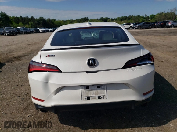 2024 Acura Integra w/A-Spec Package with VIN 19UDE4H35RA022657, listed as a Copart auction lot 55964735 with 16,743 mi miles and Salvage title. Bid and sale history available at DreamBid. Image 6.